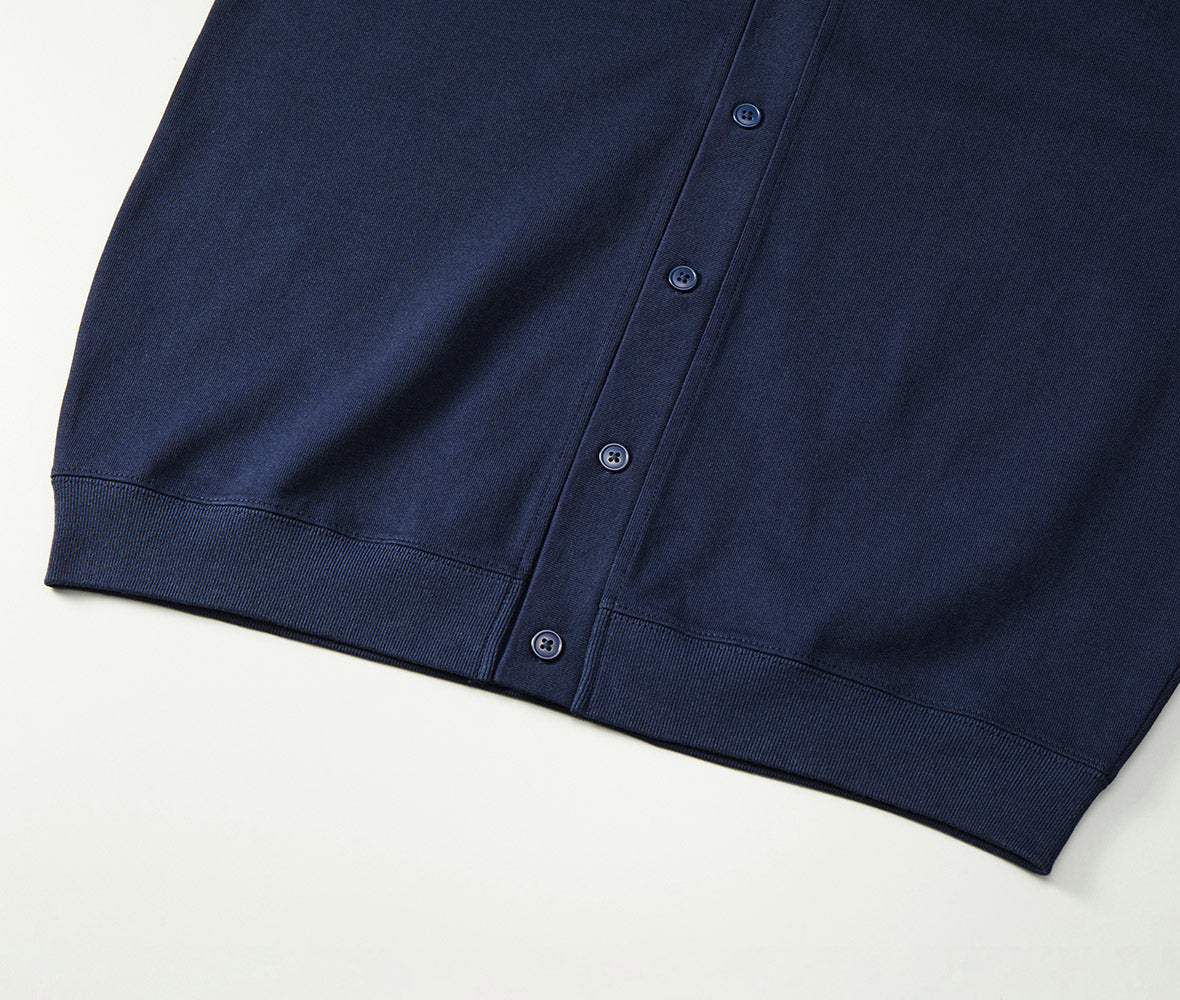 10.0オンス コットンジャージー ルーズシルエット カーディガン