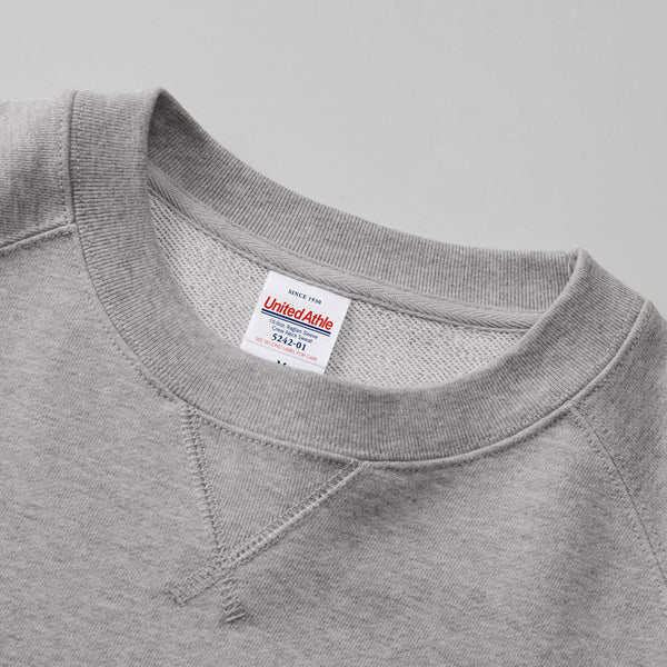 10.0オンス ラグランスリーブ クルーネック スウェット（裏毛パイル）