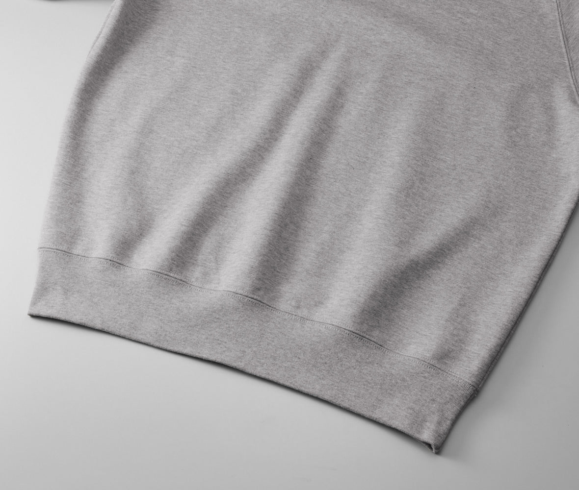 10.0オンス ラグランスリーブ クルーネック スウェット（裏毛パイル）