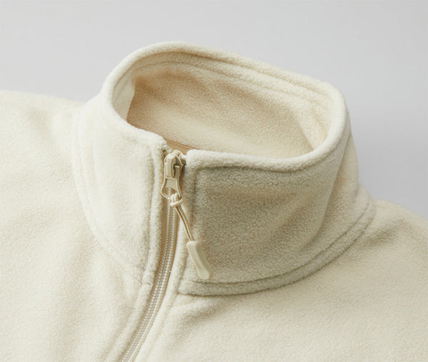 マイクロフリース フルジップ スタンド カラー ジャケット（一重）