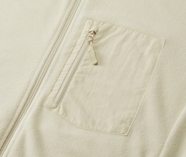 マイクロフリース フルジップ スタンド カラー ジャケット（一重）