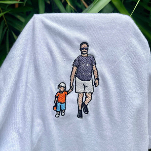 刺繍Tシャツ・オーダーメイド写真刺繍シャツ・名入れ刺繍Tシャツ・写真刺繍オーダー