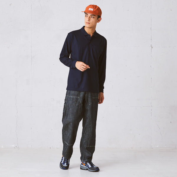 4.7オンス スペシャル ドライカノコ ロングスリーブ ポロシャツ（ポケット付き）（ローブリード）