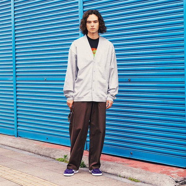 10.0オンス コットンジャージー ルーズシルエット カーディガン