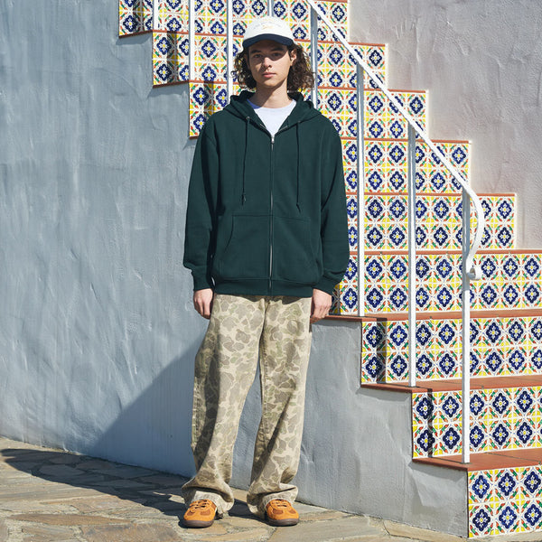 8.8オンス オーセンティック 裏パイル フルジップ スウェット パーカ