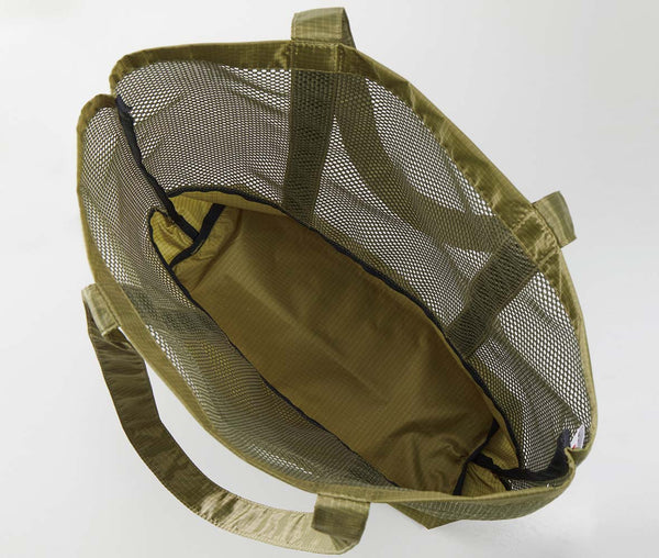 ライトナイロン リップストップ シアーメッシュ トートバッグ