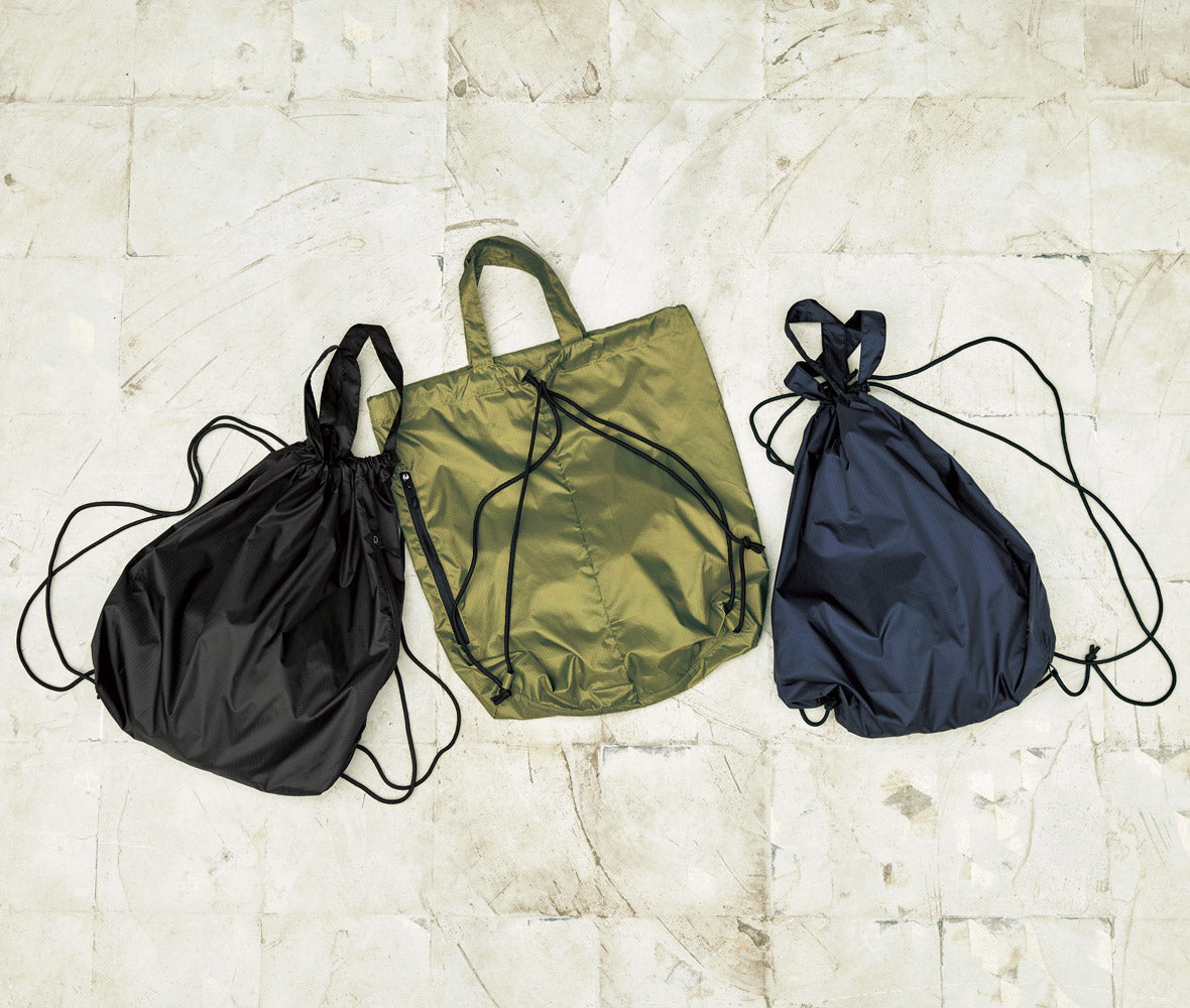 ライトナイロン リップストップ ジムバッグ