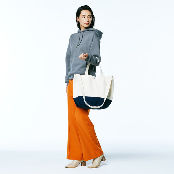 ヘヴィー キャンバス 切り替え デザイン トートバッグ