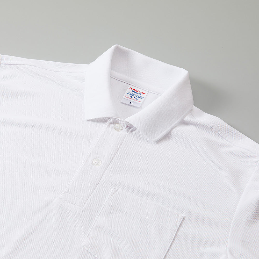 4.7オンス スペシャル ドライカノコ ロングスリーブ ポロシャツ（ポケット付き）（ローブリード）