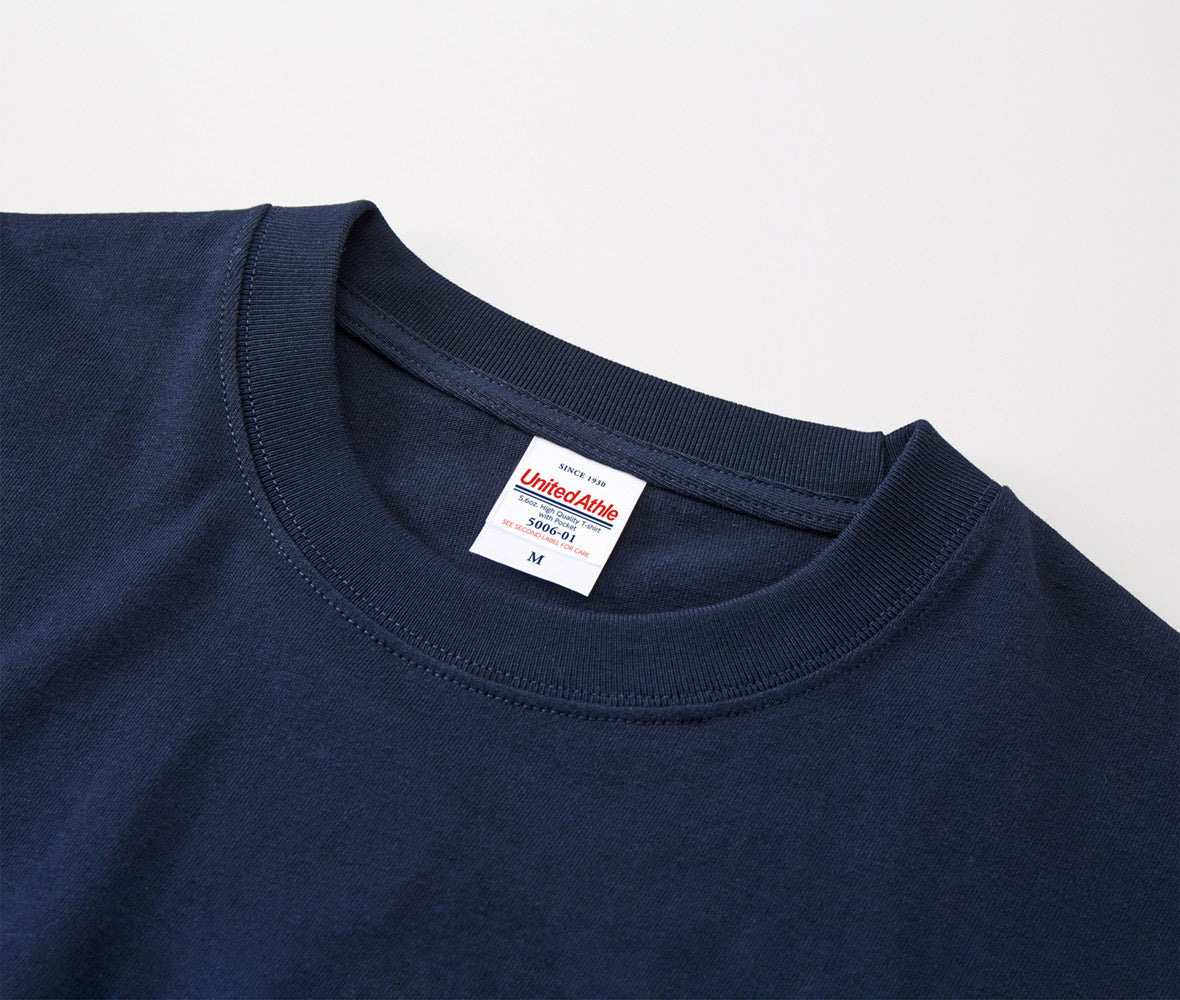 5.6オンス 高品質ポケット付きTシャツ