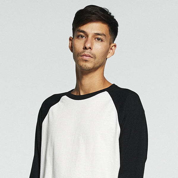 5.6オンス ラグラン 3/4スリーブ カットソー