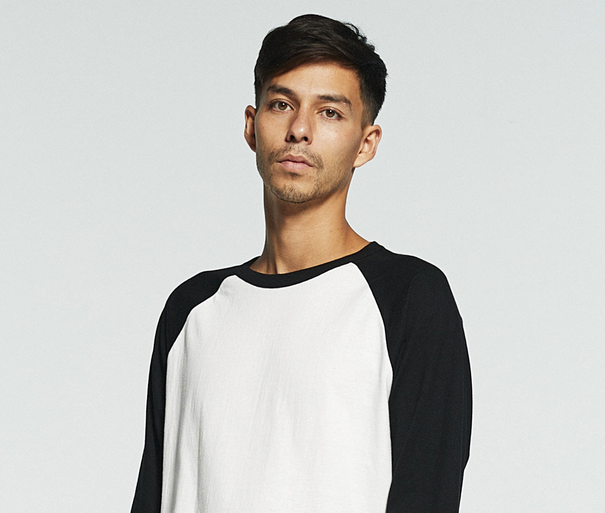 5.6オンス ラグラン 3/4スリーブ カットソー