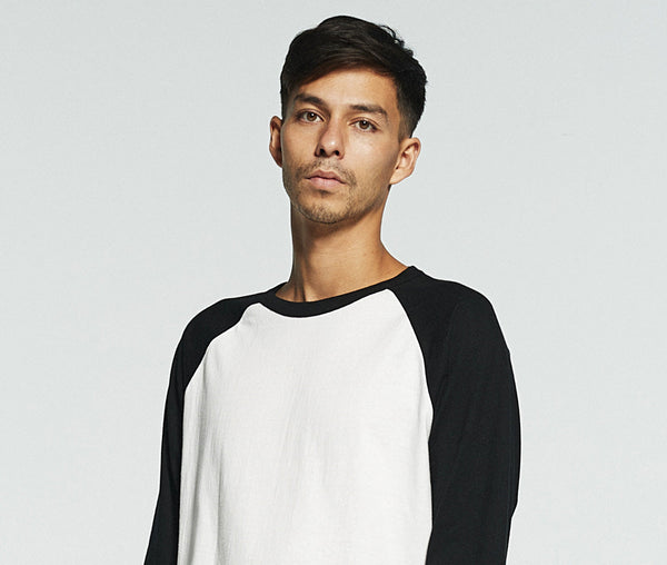 5.6オンス ラグラン 3/4スリーブ カットソー