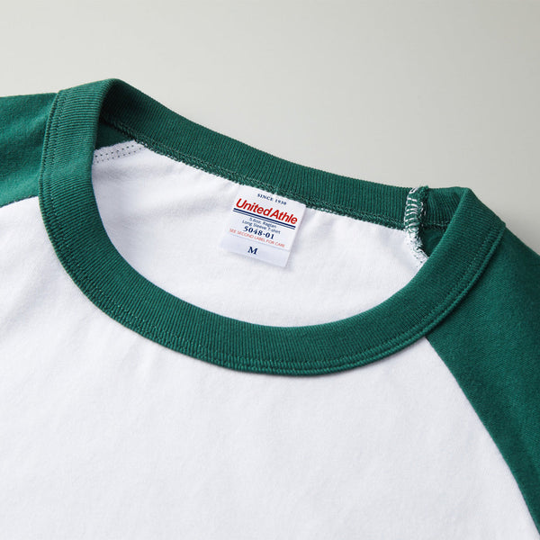 5.6オンス ラグラン ロングスリーブ Tシャツ（1.6インチ袖リブ）