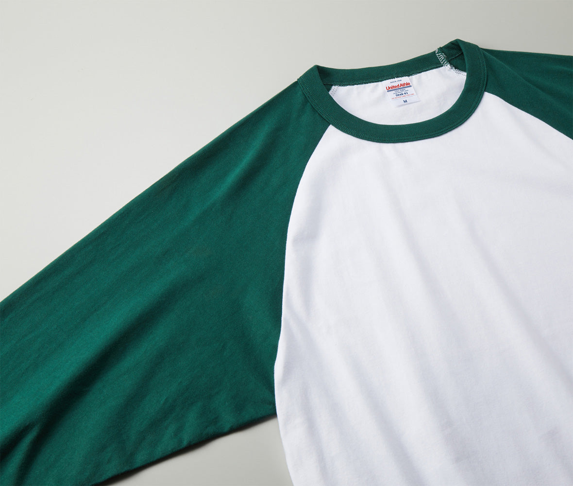 5.6オンス ラグラン ロングスリーブ Tシャツ（1.6インチ袖リブ）