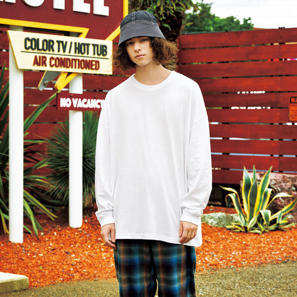 5.6オンス ビッグシルエット ロングスリーブTシャツ（1.8インチリブ）