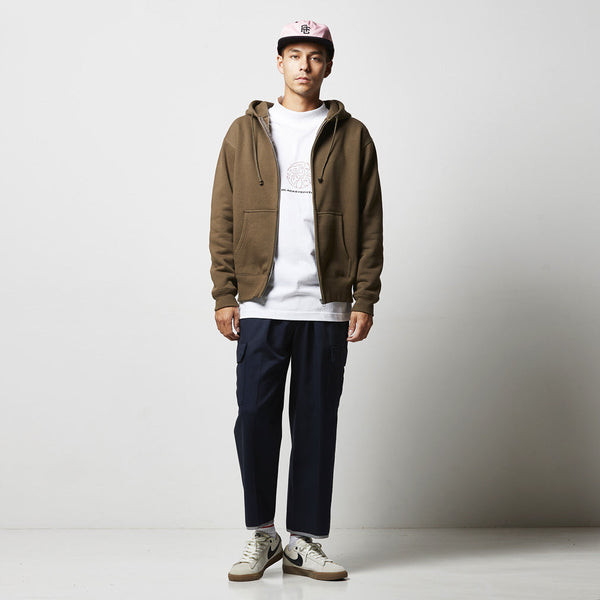 10.0オンス T/C 裏起毛 スウェット フルジップ パーカ