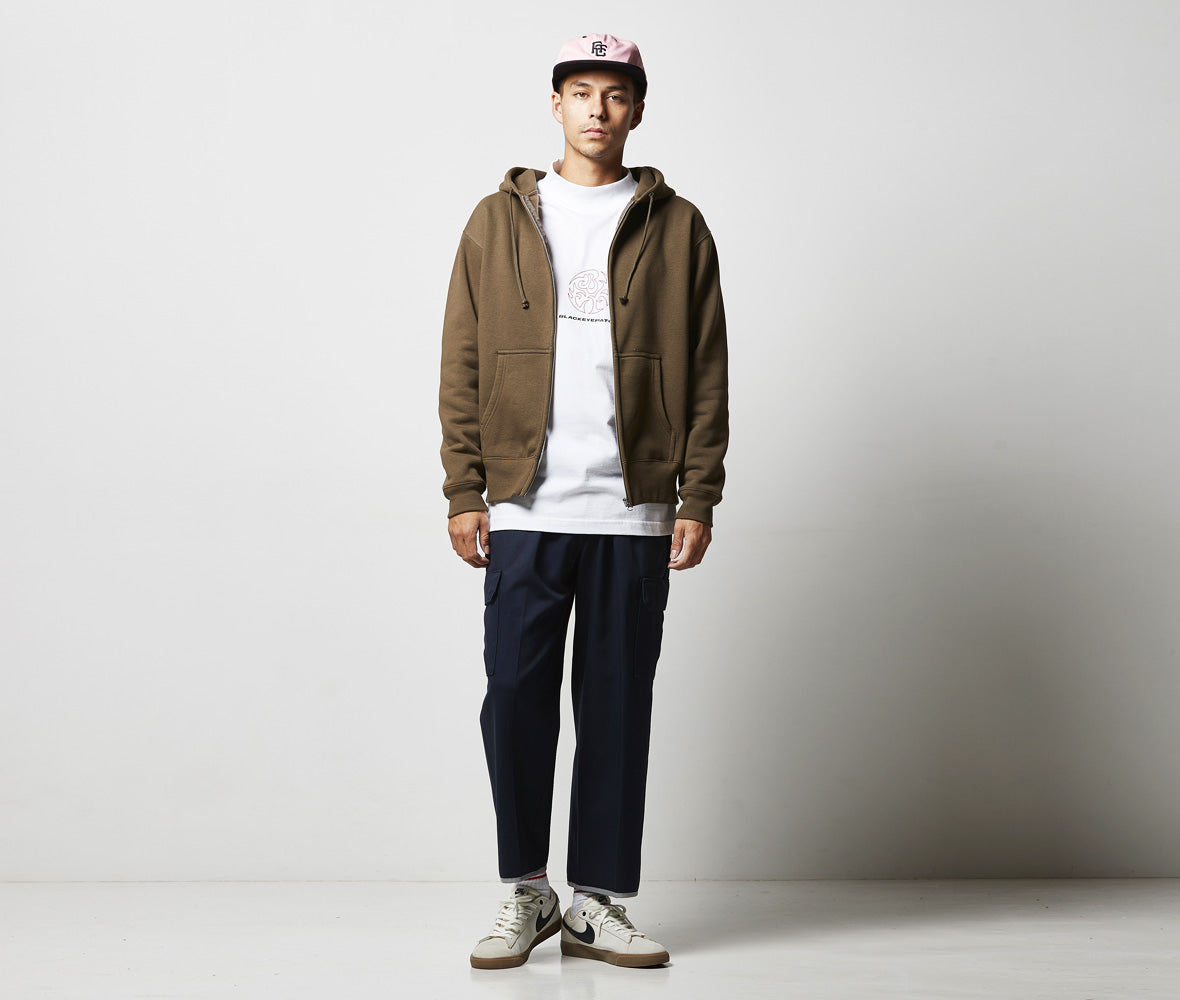 10.0オンス T/C 裏起毛 スウェット フルジップ パーカ