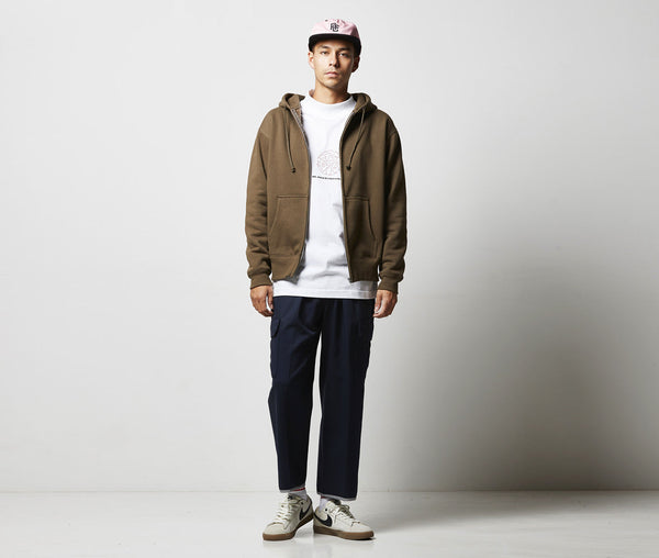 10.0オンス T/C 裏起毛 スウェット フルジップ パーカ