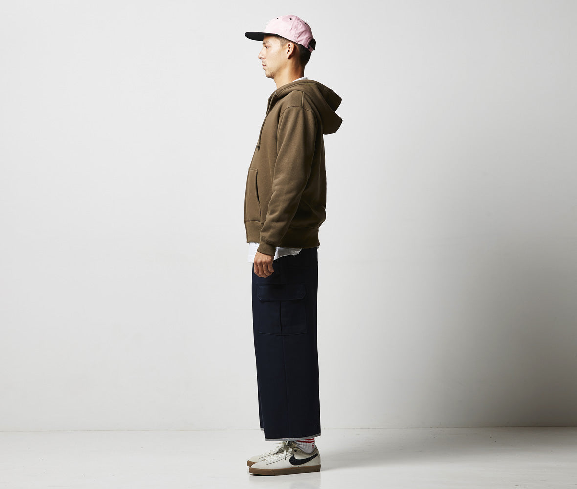 10.0オンス T/C 裏起毛 スウェット フルジップ パーカ