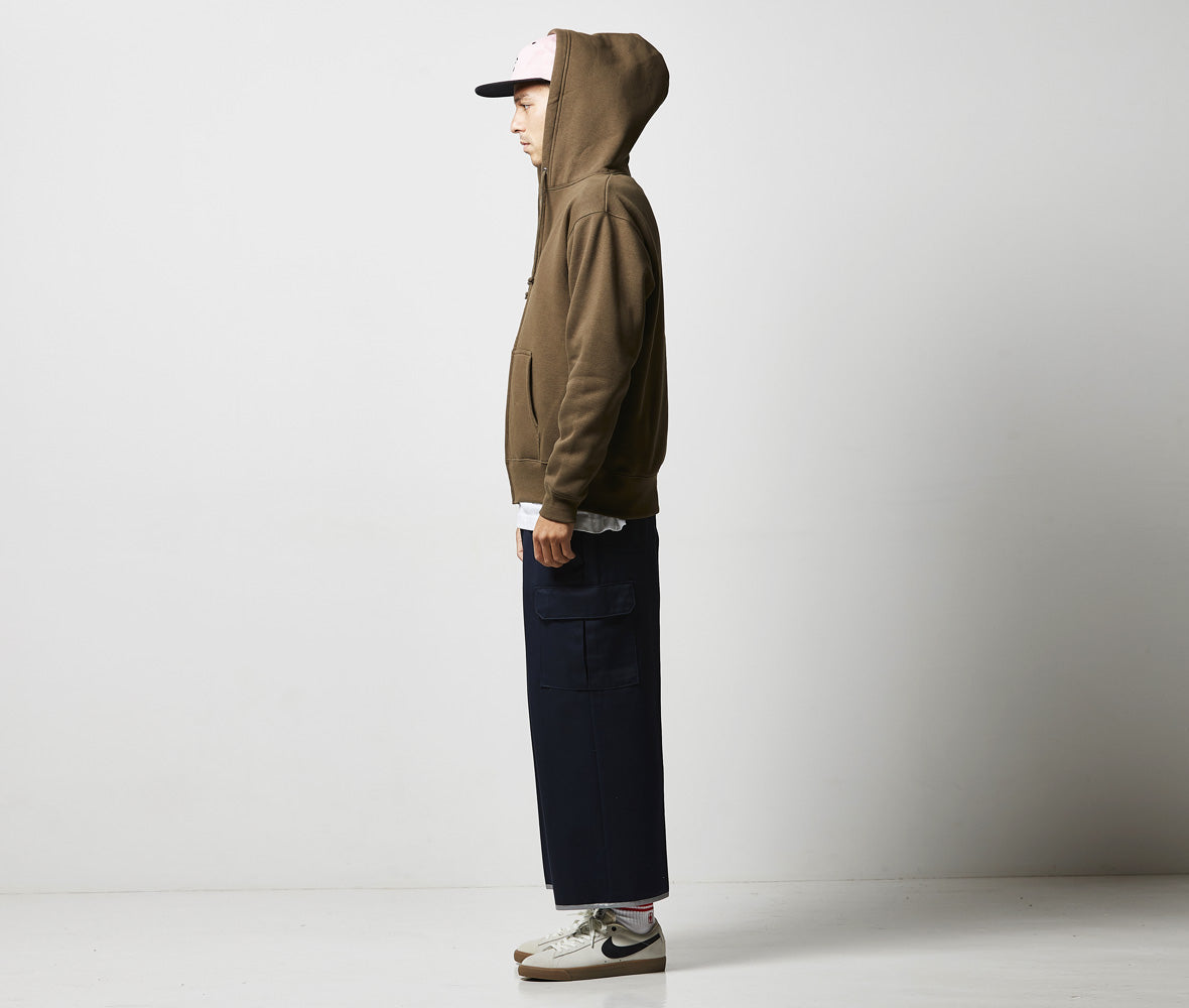 10.0オンス T/C 裏起毛 スウェット フルジップ パーカ