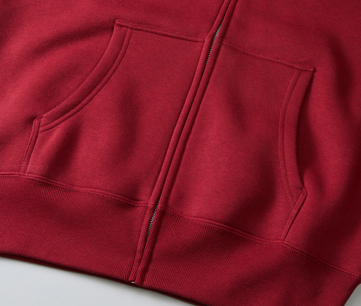 10.0オンス T/C 裏起毛 スウェット フルジップ パーカ