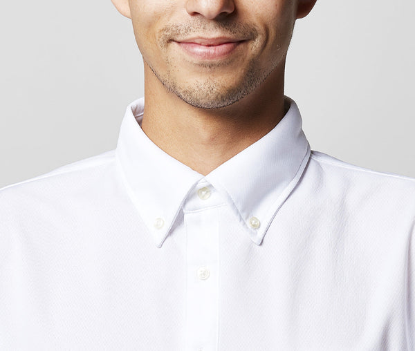 4.1オンス ドライアスレチック ボタンダウンポロシャツ（ポケット付）